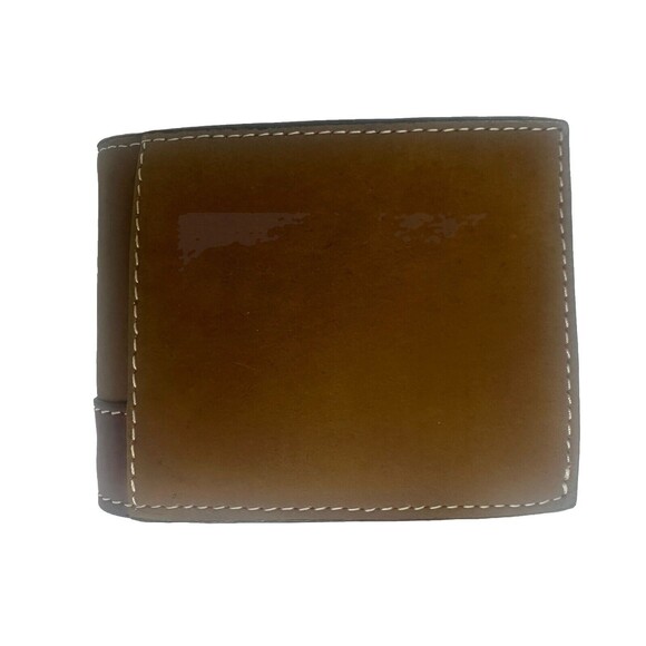 3D Men's Belt Bifold Tooled Aztec Wallet, Brown New - Picture 2 of 9